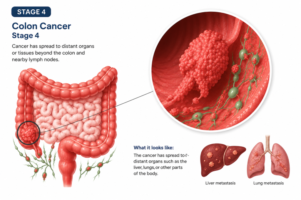 stage 4 colorectal cancer explained.